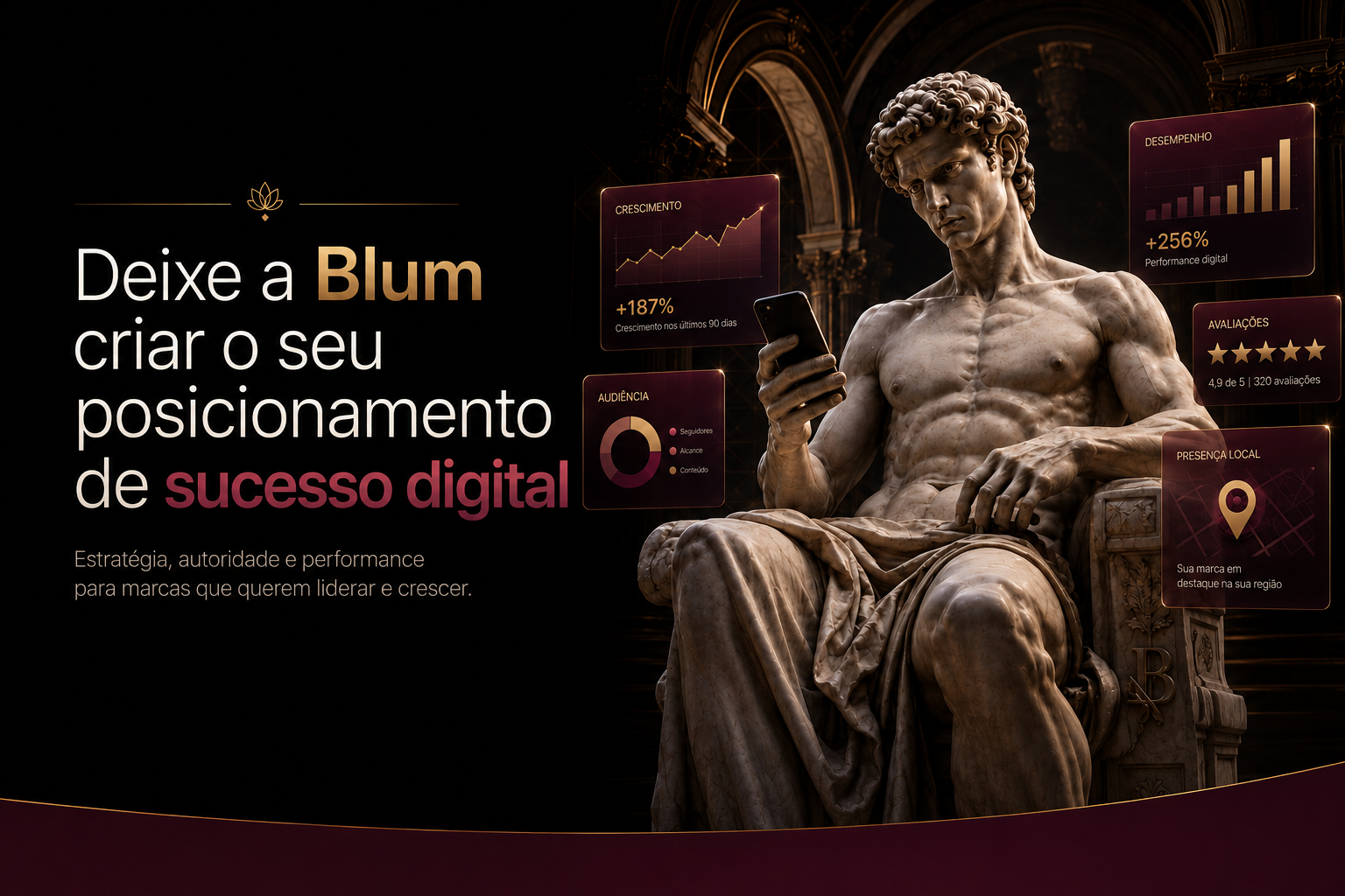 Deixe a BLUM criar o seu posicionamento de sucesso digital